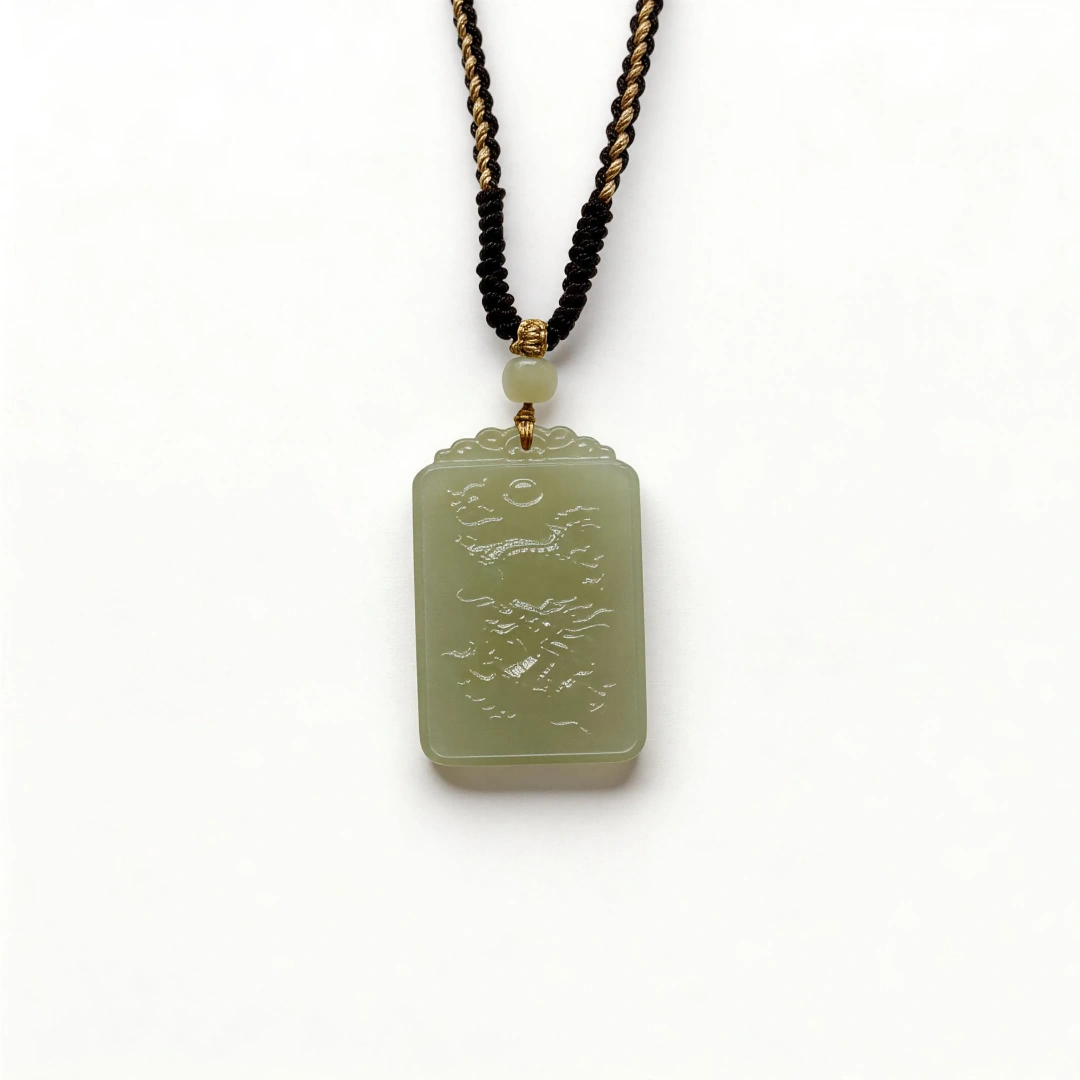 Hetian Jade Bracelet – clean white background product photo | QZZEN