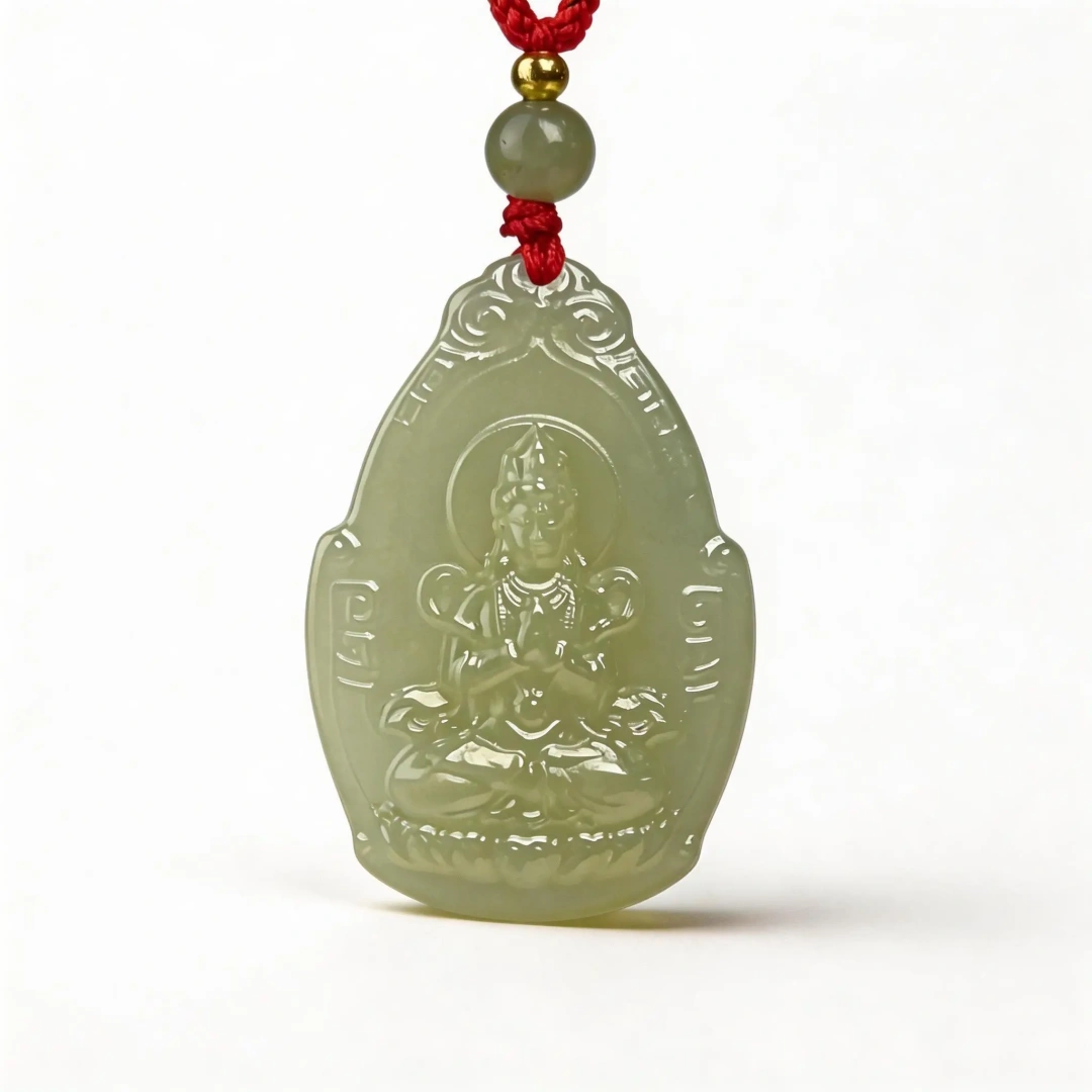 Hetian Jade Bracelet – clean white background product photo | QZZEN