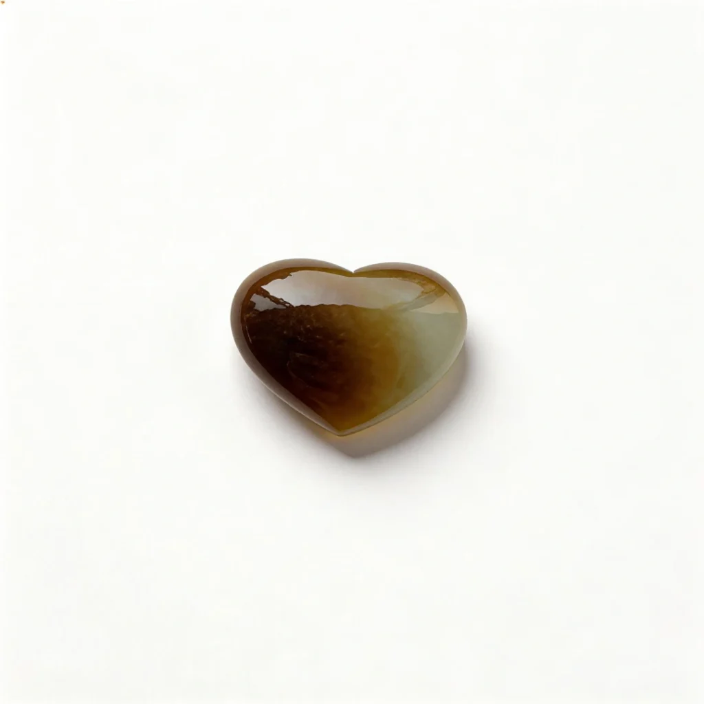 Creamy Jade Heart Pendant