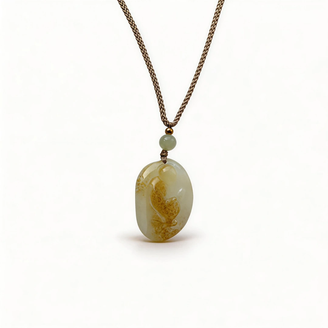 Hetian Jade Buddha Bracelet – clean white background product photo | QZZEN