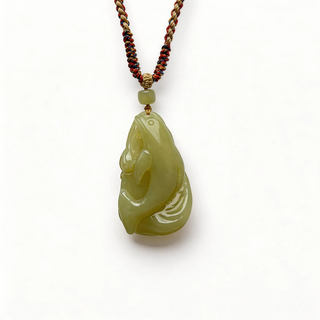 Hetian Jade Bracelet – clean white background product photo | QZZEN