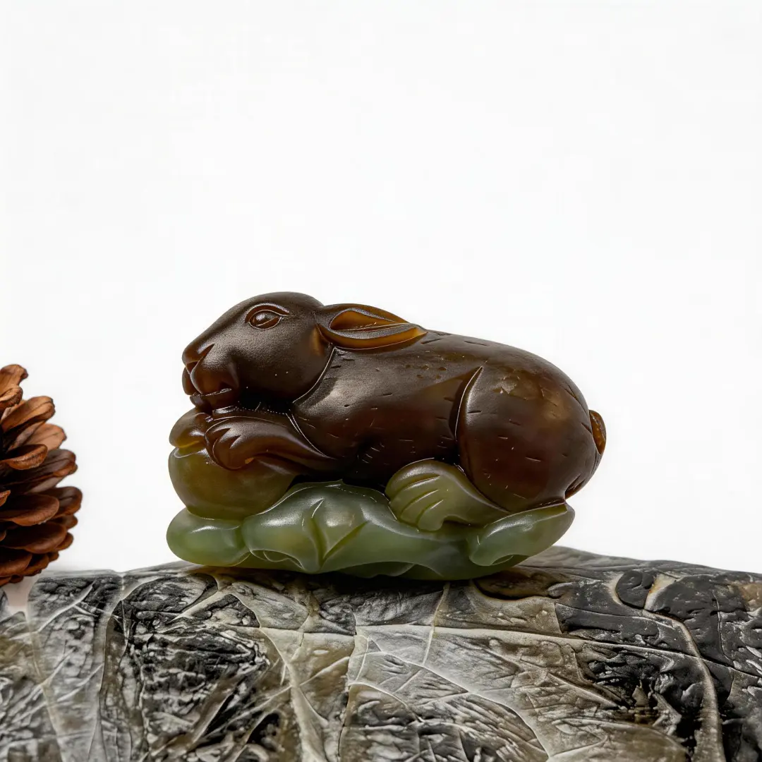 Hetian Jade Bracelet worn on wrist in natural light | QZZEN