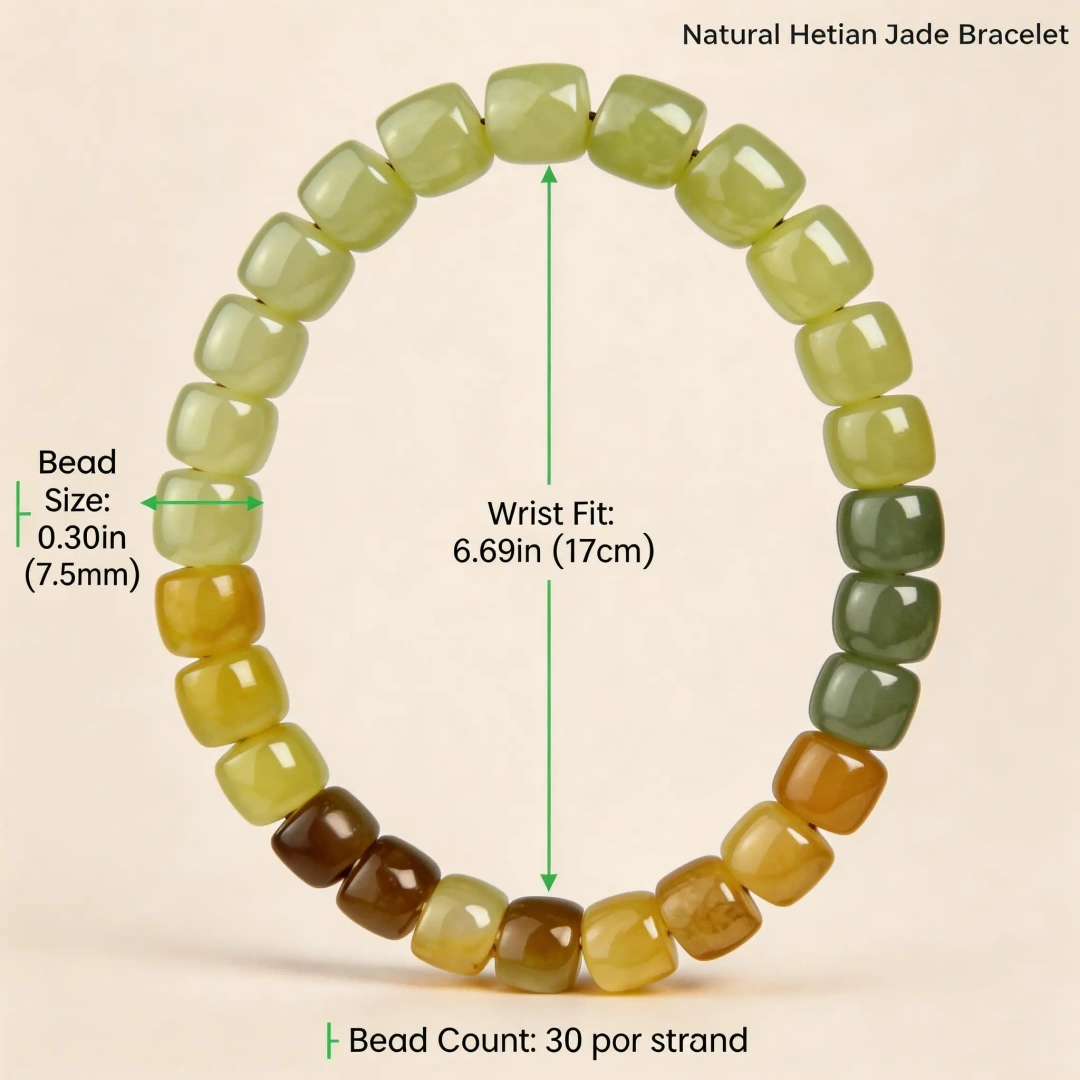 Hetian Jade Lotus Bracelet styled flat lay with calm ritual details | QZZEN