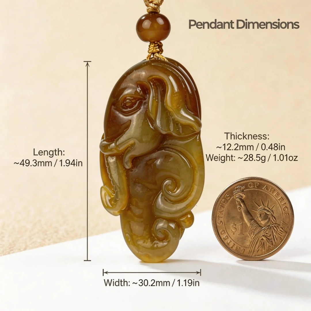 Hetian Jade Ruyi Pendant - Auspicious Luck Keepsake styled flat lay with calm ritual details | QZZEN