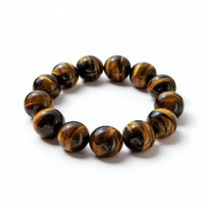 18mm Tiger Eye Bracelet – clean white background product photo | QZZEN