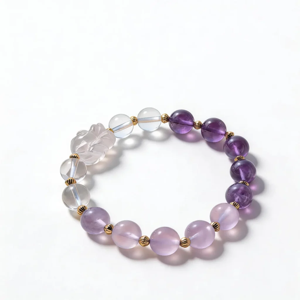 Amethyst Clear Quartz Bracelet