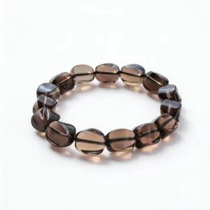 9mm Smoky Quartz Bracelet gift box packaging with care card | QZZEN