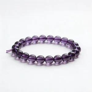 8mm Amethyst Bracelet – clean white background product photo | QZZEN