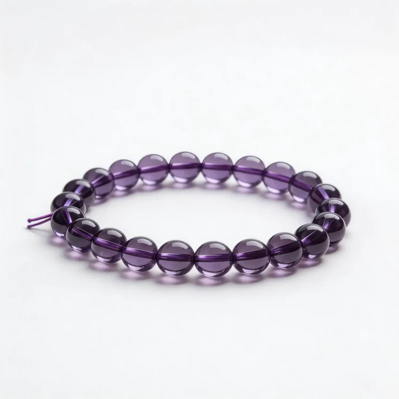 8mm Amethyst Bracelet – clean white background product photo | QZZEN