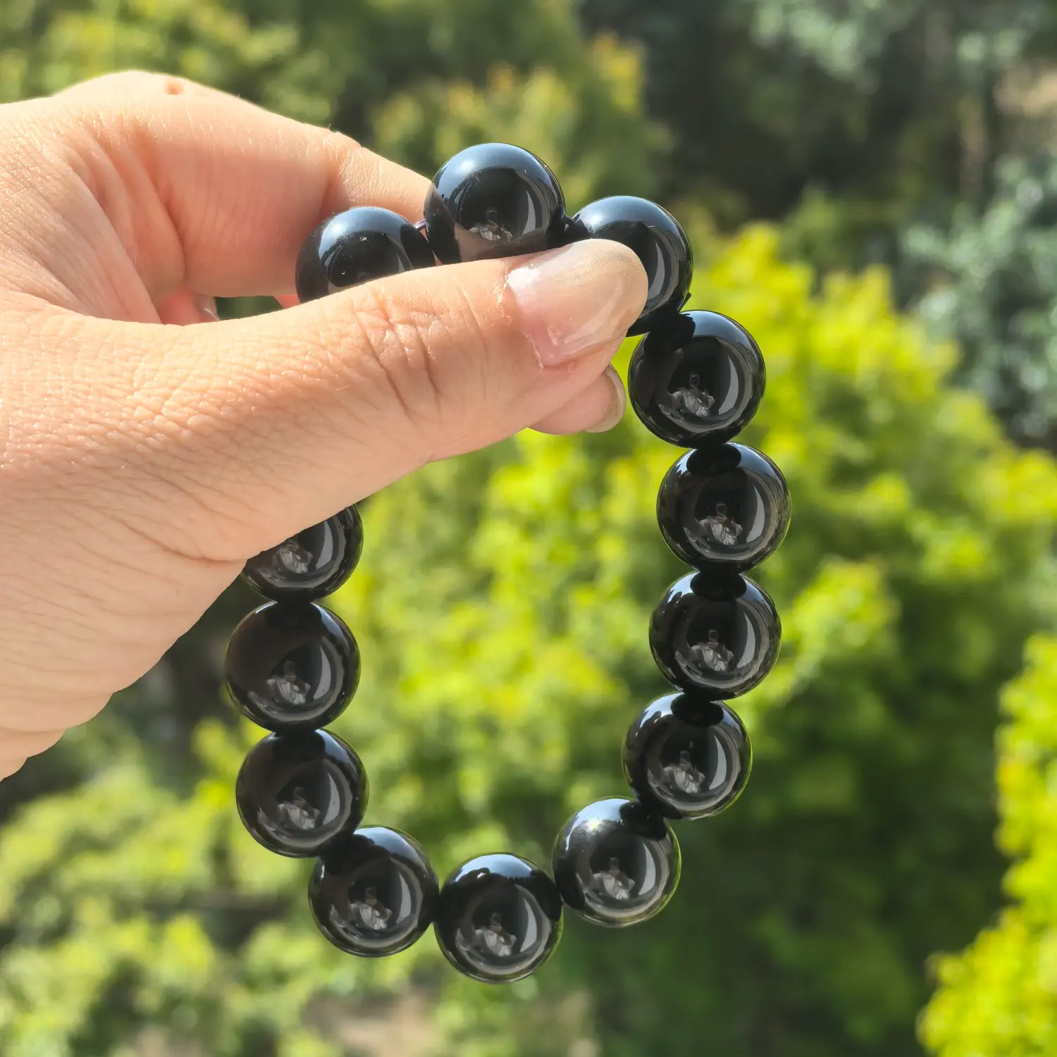 Gold Obsidian Bracelet styled flat lay with calm ritual details | QZZEN
