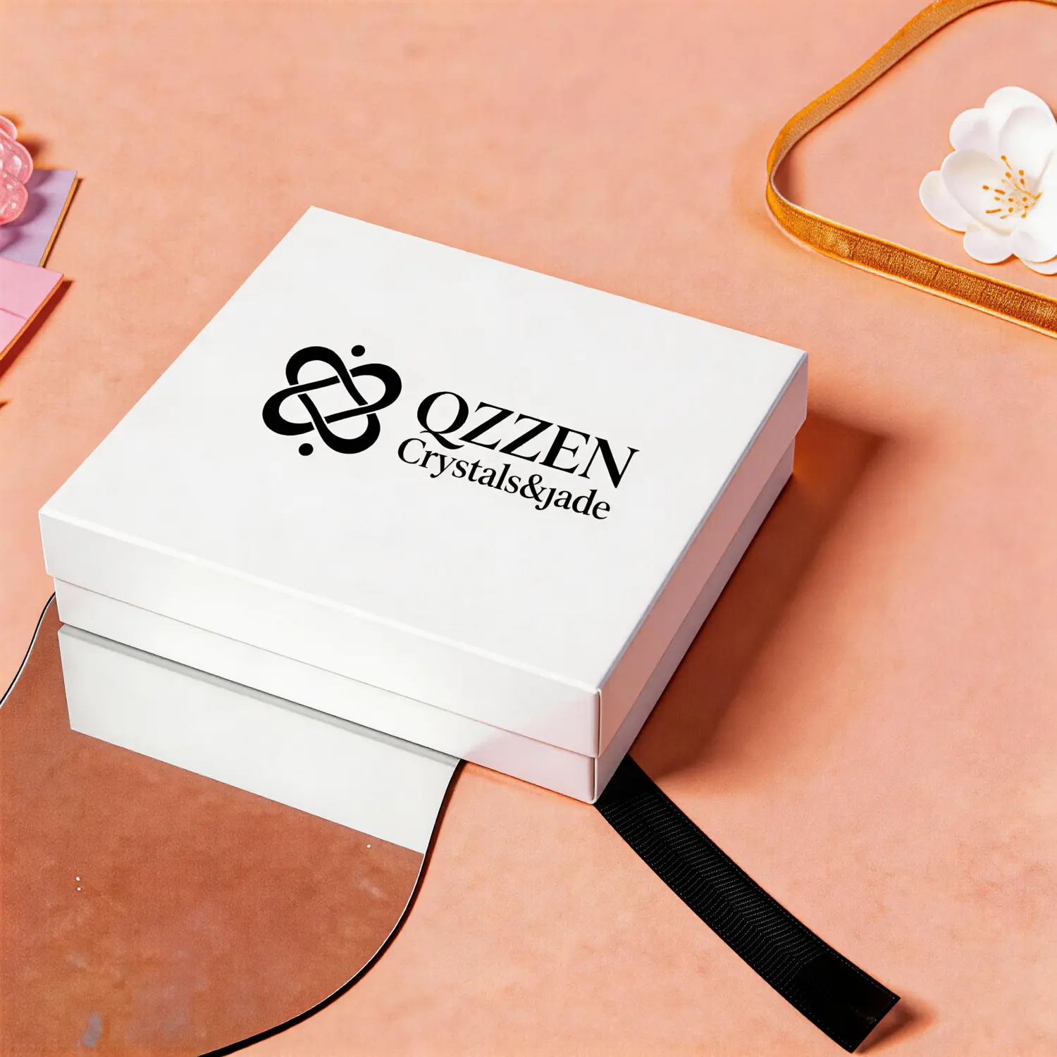 Lavender Amethyst Bracelet gift box packaging with care card | QZZEN