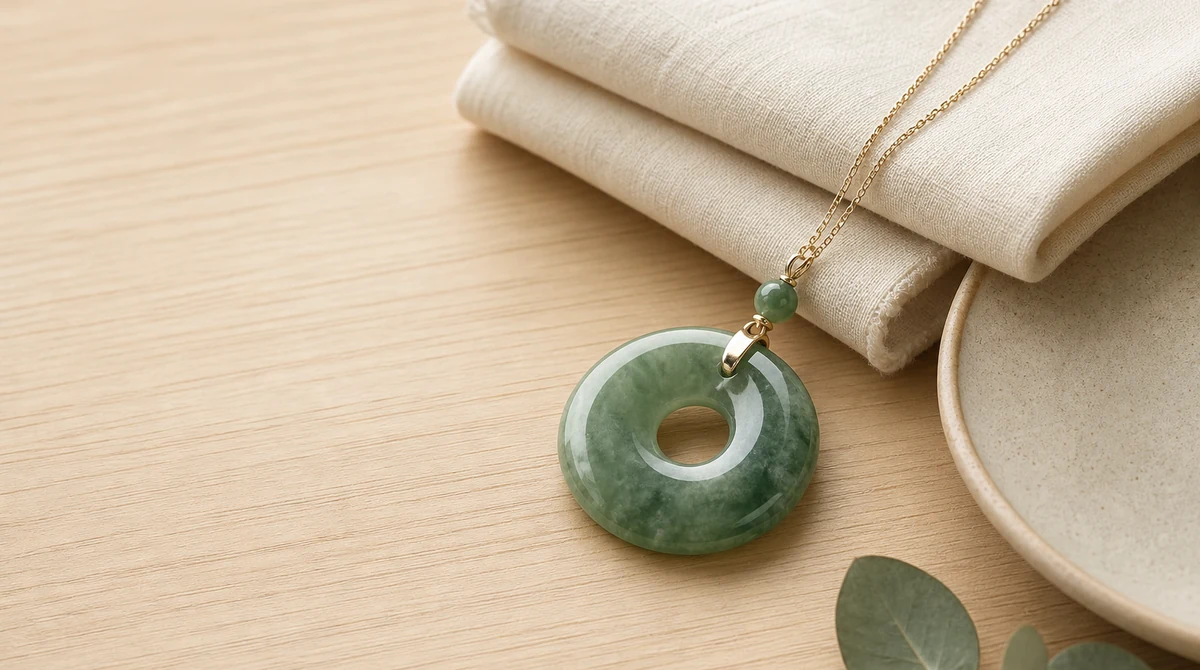 QZZEN editorial image for jade jewelry for a calmer daily ritual with natural crystal bracelet styling