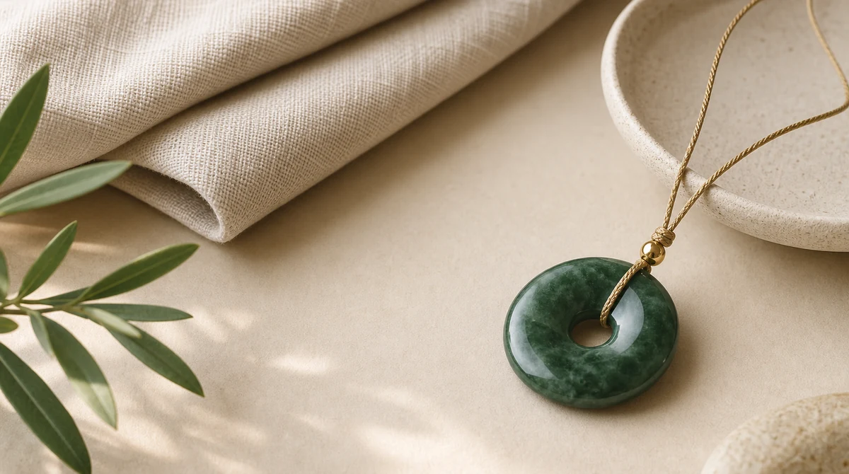 QZZEN editorial image for can jade jewelry support inner calm? with natural crystal bracelet styling