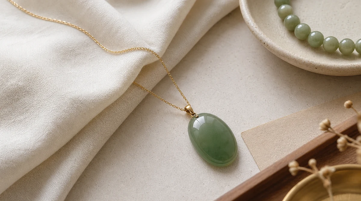 QZZEN editorial image for can jade mark new beginnings? with natural crystal bracelet styling