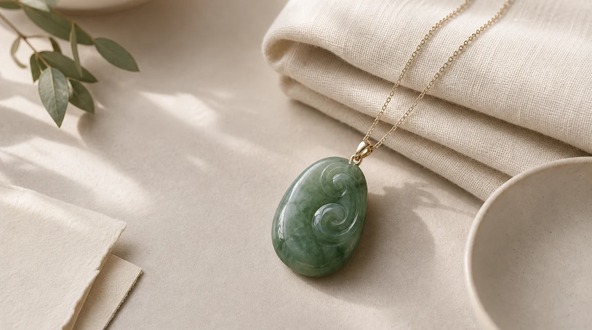 QZZEN editorial image for how to identify real jade jewelry with natural crystal bracelet styling
